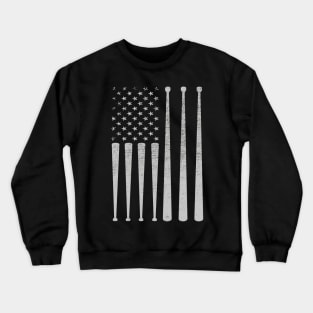 Drum sticks on a vintage American flag For Drummers Crewneck Sweatshirt